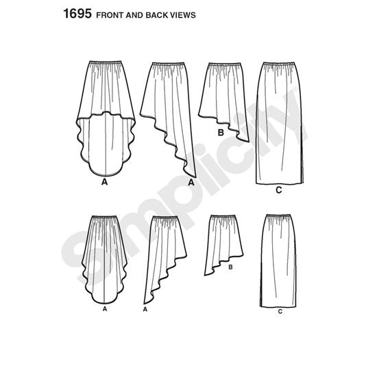 Simplicity 1695A snitmønster