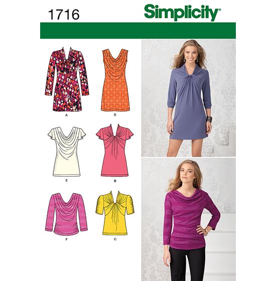 Simplicity 1716P5 snitmønster