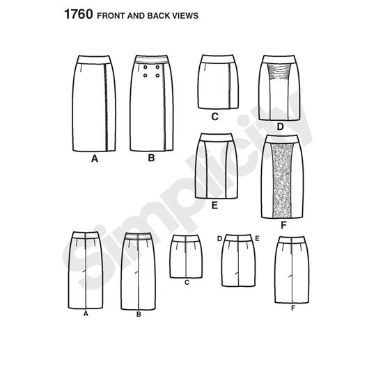 Simplicity 1760H5 snitmønster