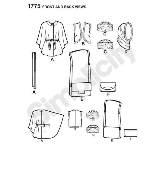 Simplicity 1775A snitmønster