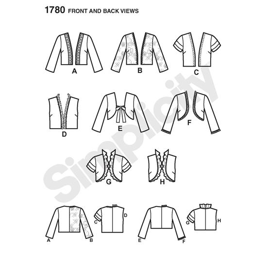 Simplicity 1780H5 snitmønster