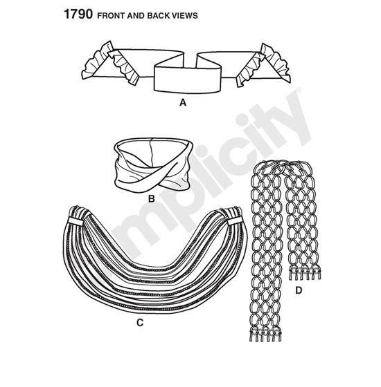 Simplicity 1790OS snitmønster