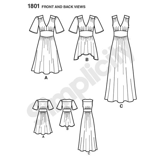 Simplicity 1801R5 snitmønster