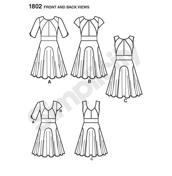 Simplicity 1802R5 snitmønster