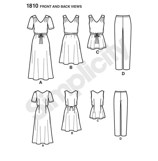 Simplicity 1810A snitmønster