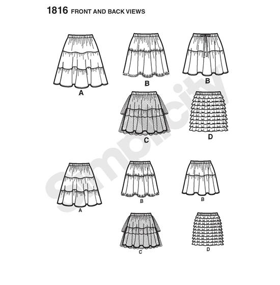 Simplicity 1816K5 snitmønster