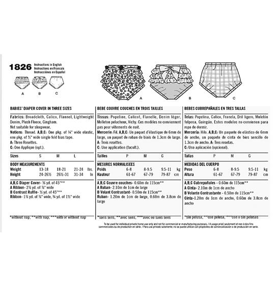 Simplicity 1826A snitmønster