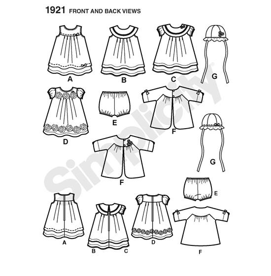 Simplicity 1921A snitmønster