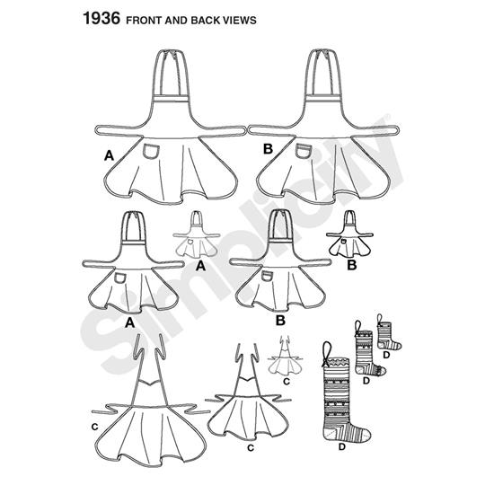 Simplicity 1936A snitmønster