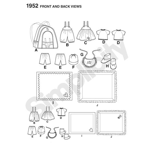 Simplicity 1952OS snitmønster