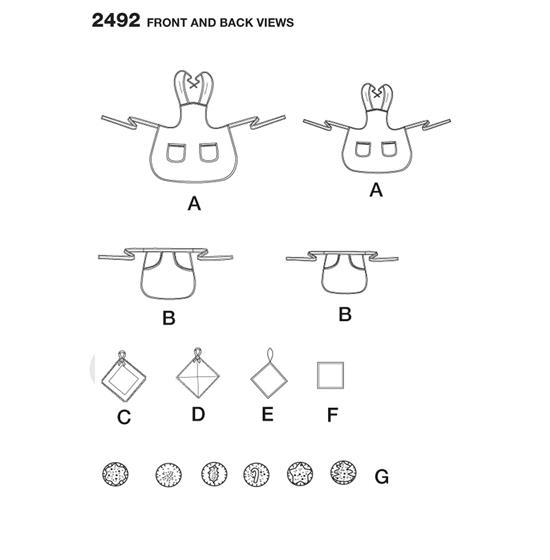 Simplicity 2492A snitmønster