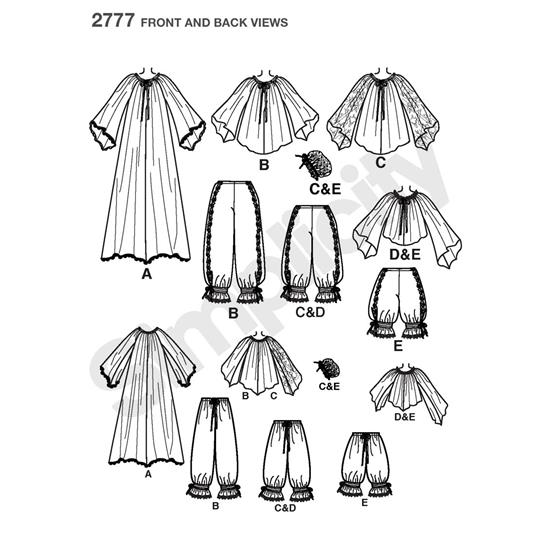 Simplicity 2777R5 snitmønster