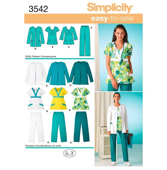 Simplicity 3542BB snitmønster