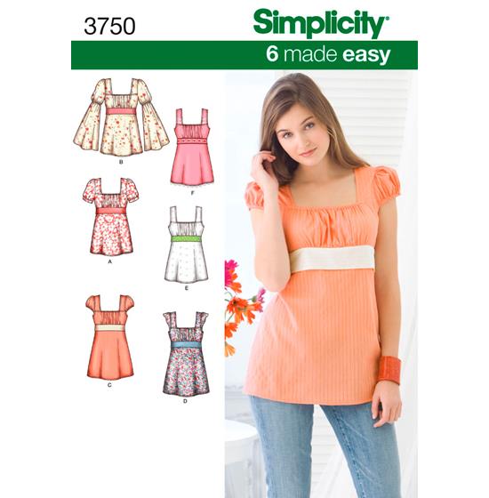 Simplicity 3750U5 snitmønster