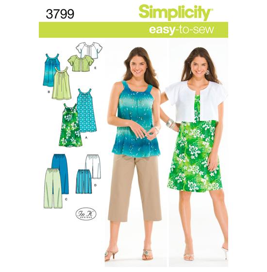 Simplicity 3799AA snitmønster