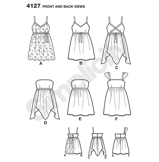 Simplicity 4127H5 snitmønster