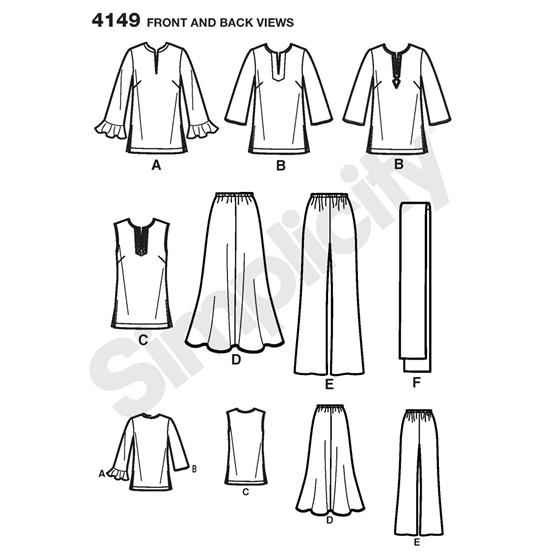 Simplicity 4149BB snitmønster