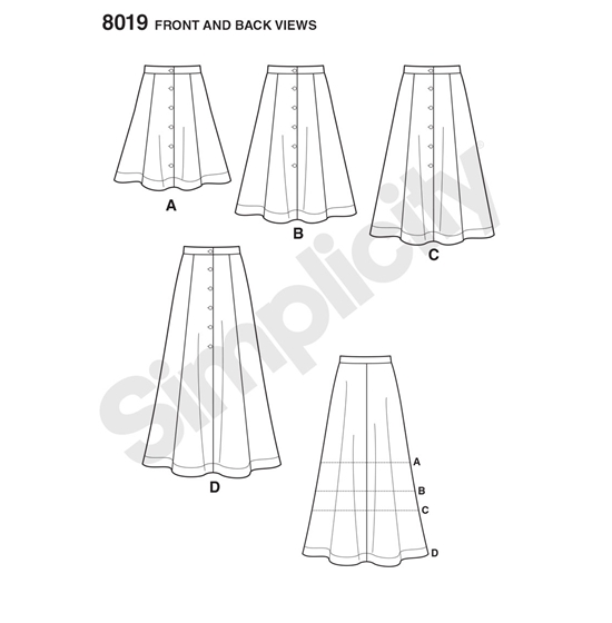 Simplicity 8019U5 snitmønster