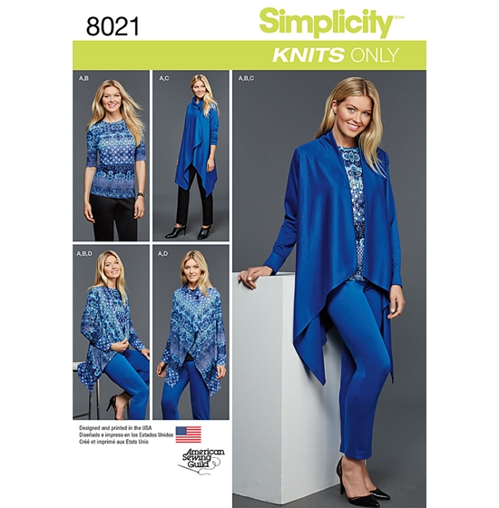 Simplicity 8021A snitmønster