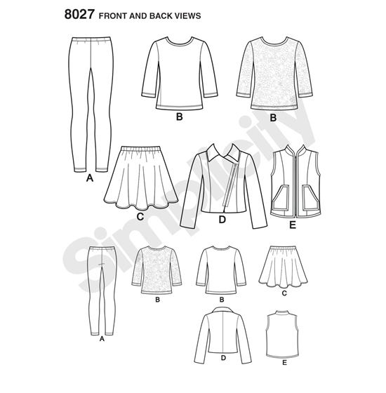 Simplicity 8027K5 snitmønster