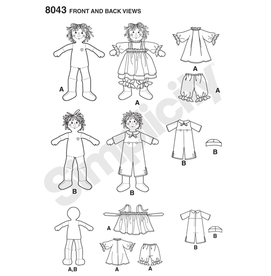 Simplicity 8043OS snitmønster