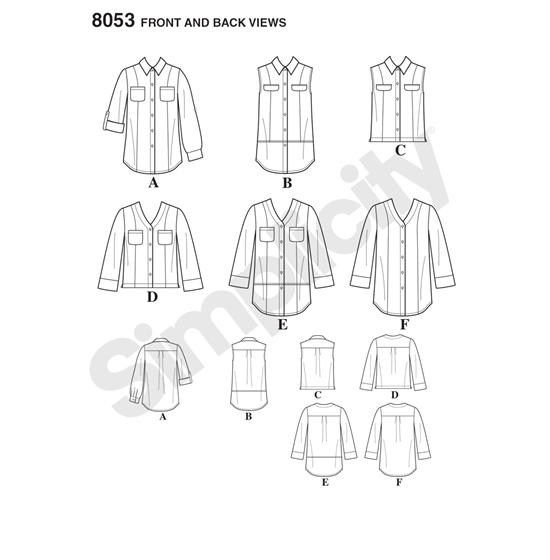 Simplicity 8053H5 snitmønster