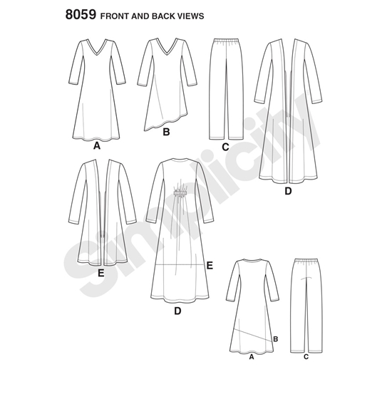 Simplicity 8059A snitmønster