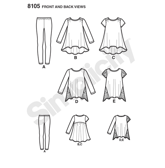 Simplicity 8105K5 snitmønster