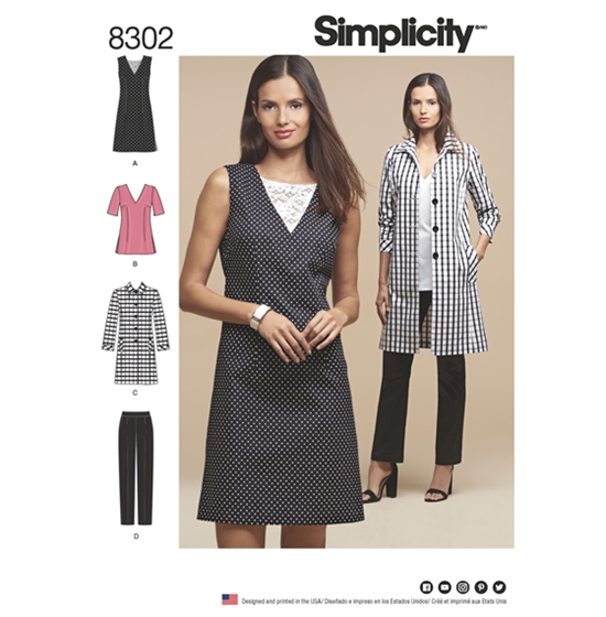 Simplicity 8302BB snitmønster