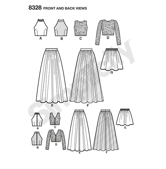 Simplicity 8328D5 snitmønster