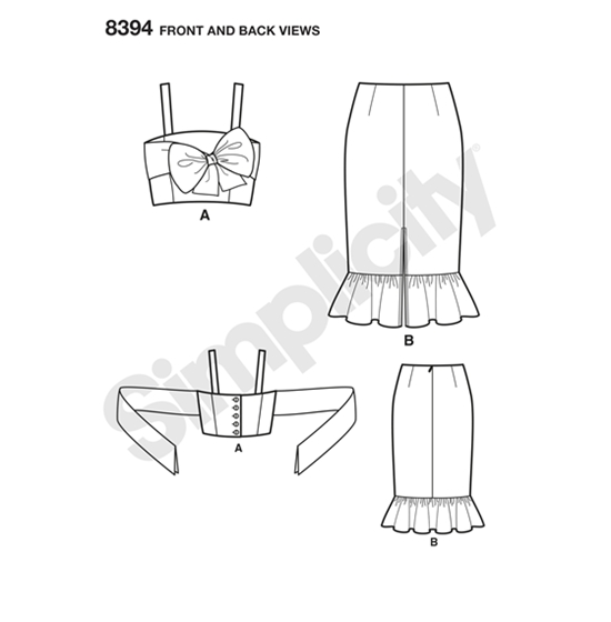 Simplicity 8394BB snitmønster