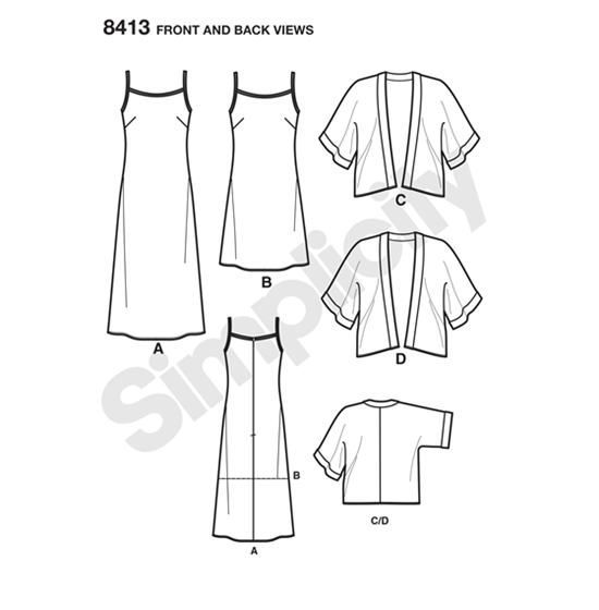 Simplicity 8413H5 snitmønster