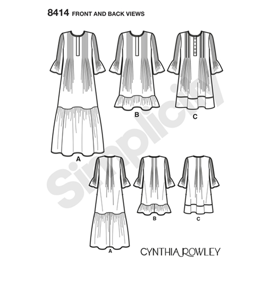 Simplicity 8414A snitmønster