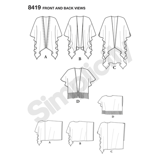 Simplicity 8419A snitmønster