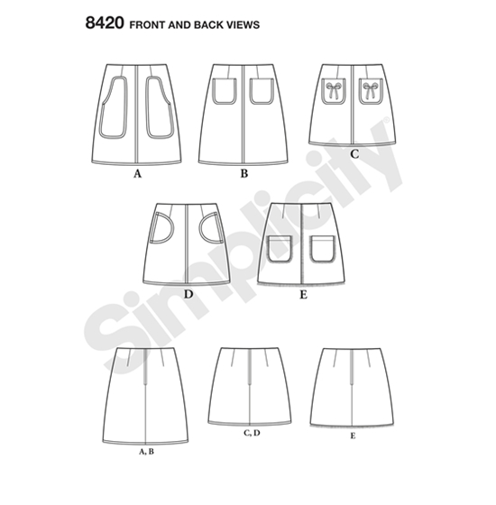 Simplicity 8420R5 snitmønster