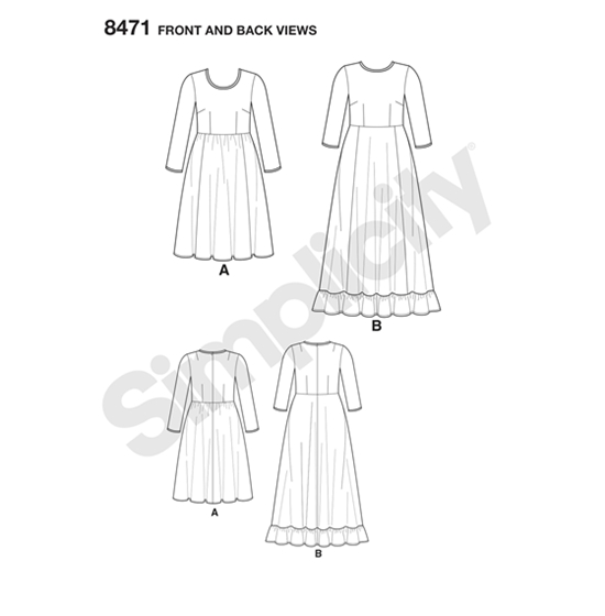 Simplicity 8471F5 snitmønster