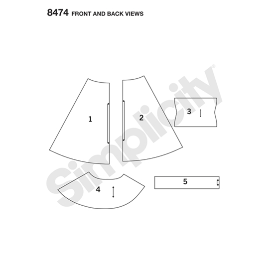 Simplicity 8474A snitmønster