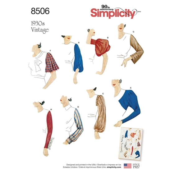 Simplicity 8506A snitmønster