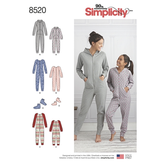 Simplicity 8520A snitmønster