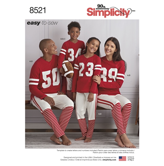 Simplicity 8521A snitmønster